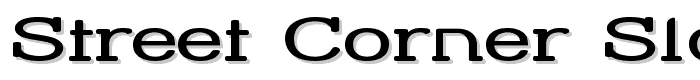Street Corner Slab Extend font